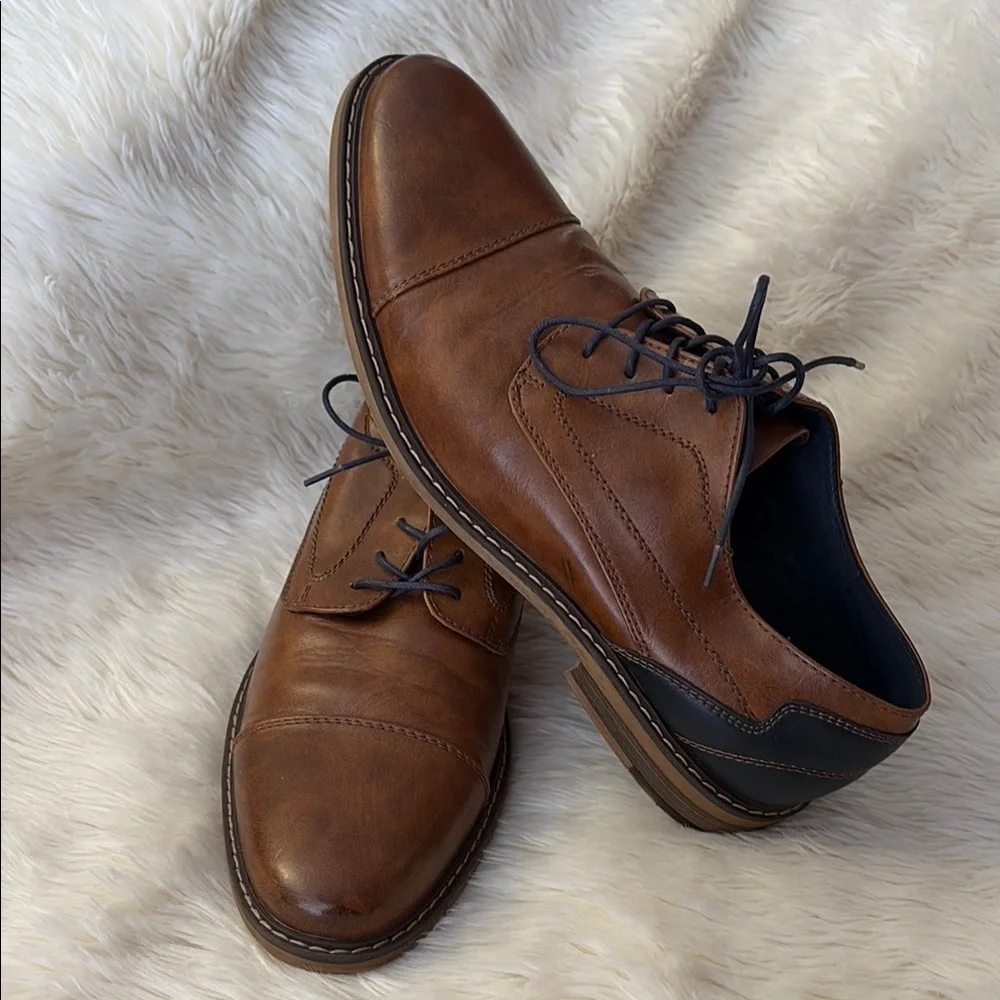 Men's Brown Leather Dress Shoes